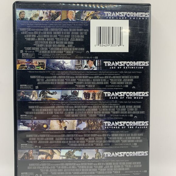 Transformers: the Ultimate Five Movie Collection (DVD) Rated PG-13 Paramount - Picture 3 of 6